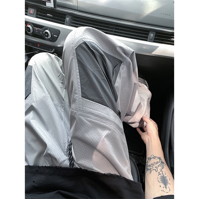 高街百搭速干冲孔冲锋裤降落伞兵裤休闲裤男G1309-P4568,男装休闲裤,电商D202