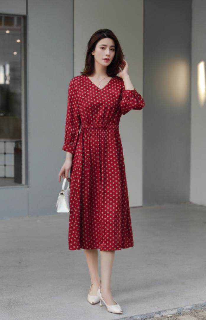 提花连衣裙，女装连衣裙，米娜·丹怡