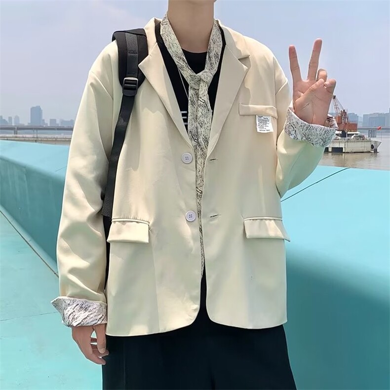 男士秋季新款休闲西装外套配领带LG25P55,男装西服,星座1116-2