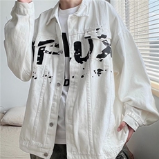 牛仔外套男韩版复古工装夹克潮牌ins港风宽松帅气上衣潮DW106-p60，男装工装外套，星座1008-1