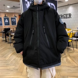 连帽棉服男冬季冲锋衣宽松外套潮牌棉袄加厚cityboy棉衣MY909-P98图片