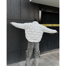 自家图现货！立领格子棉服外套设计感小众棉衣R211-P118/已注册，男装棉衣，星座1005-4