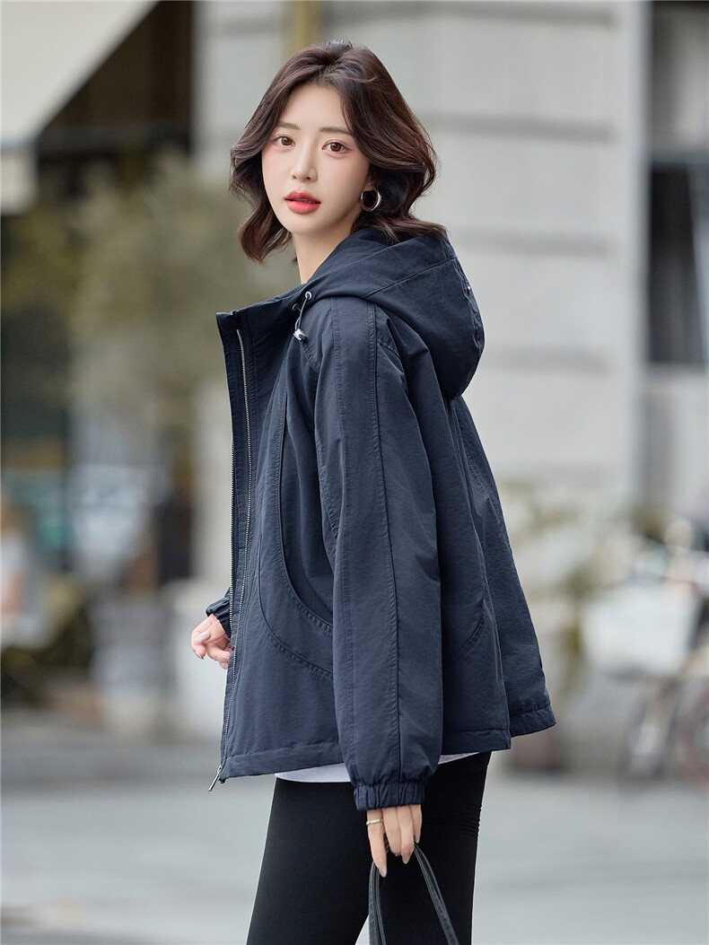 2025年冬季休闲连帽派克服,女装派克服,文熹诺