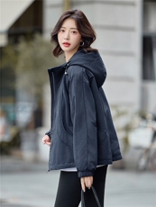 2025年冬季休闲连帽派克服，女装派克服，文熹诺