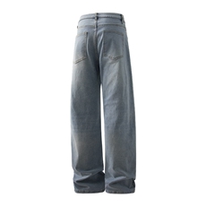 高品质！显瘦直筒裤窄版弹力牛仔裤男A080-7501-P50控68，男装牛仔裤，电商A080