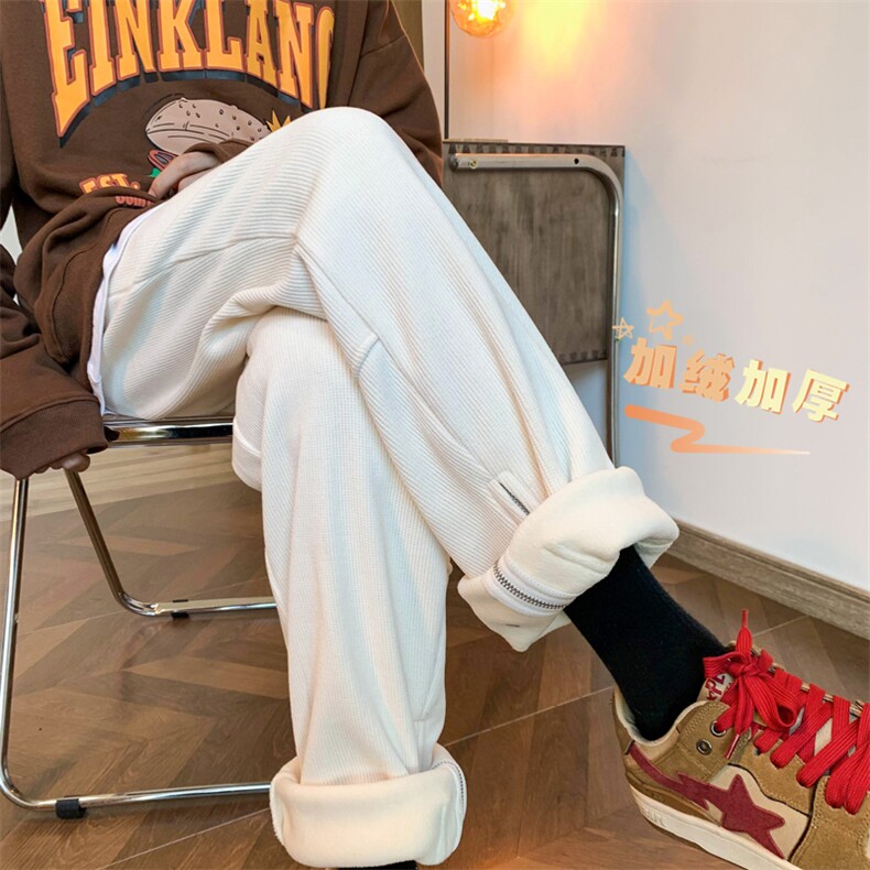 冬季重磅欧棉绒加绒加厚休闲裤子313A-1-NK71-P60 加绒P70 控78图片