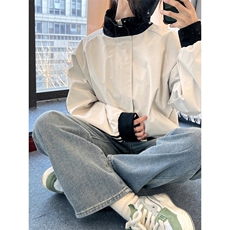 立领夹克男士春秋季美式休闲棒球服青少年运动撞色外套JD78，男装夹克，星座1116A（原606A-3）