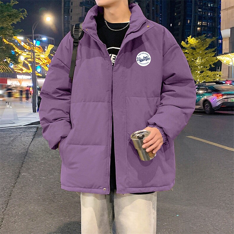 现货 抖音得物可供视频 冬季三防加厚羽绒棉衣外套面包棉服 81127图片
