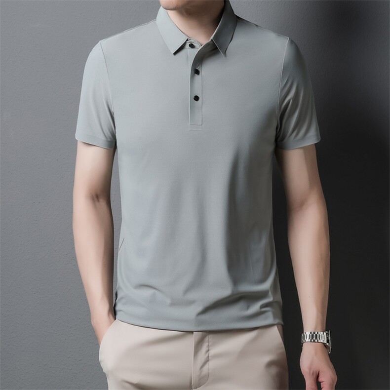 夏季冰丝无痕POLO衫男士高端百搭商务翻领T恤上衣PL1199-P38,男装Polo衫,电商B306