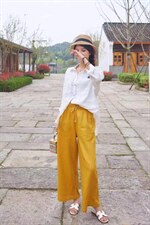 纯苎连衣裙小衫裤子裙子衬衣 时尚风 风淑女风休闲风，女装连衣裙，川哲