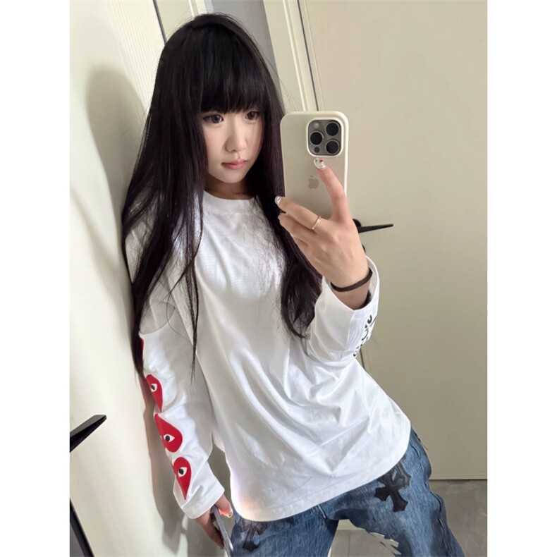 5593-P38原版做工潮牌新款宽松长袖t恤,女装T恤,星座617A-2