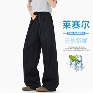 特批P40无差价夏季新款港风天丝莱赛尔冰氧吧凉感牛仔裤男K5623图片