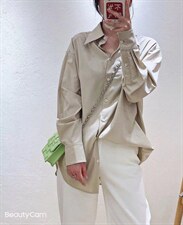 高廓形衬衫，女装衬衫，禾衣