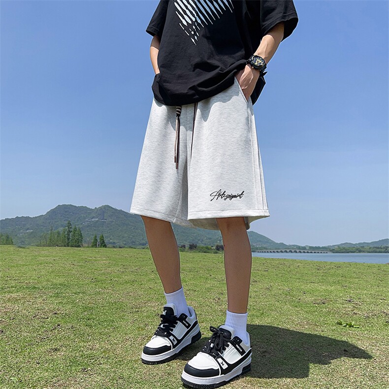 已注册直播抖音得物品质三条杠运动男五分休闲短裤K304P30,男装牛仔裤,电商C408-1(原B339-1)
