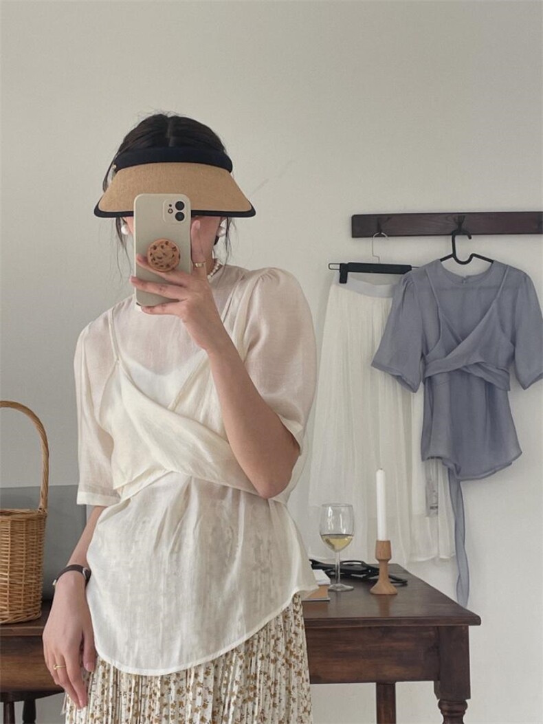 夏季新款交叉上衣，其它，阿M(2F)