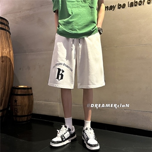 D2020-P38控48 抖音潮牌美式篮球裤子大码肥仔高街潮ins五分裤图片