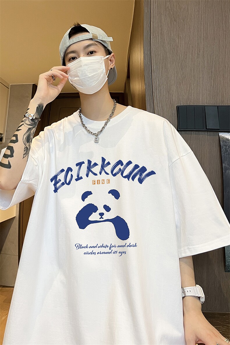量大优可提供视频2024夏季新美式短袖T恤D223A-T24122-P18,男装T恤,电商019-1