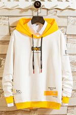 秋季宽松连帽套装青少年印花两件套运动时尚休闲套装男TZ380，男装套装，星座1207