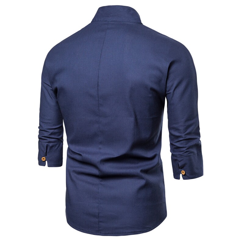 2021中国风男士夏季宽松V领七分袖绣花汉服加大1316/8866/,男装民族服装,星座1502-1
