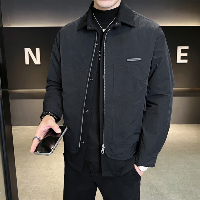 新标90绒冬季轻薄款羽绒服男翻领保暖外套A329-YR2513-P195,男装羽绒服,电商A329