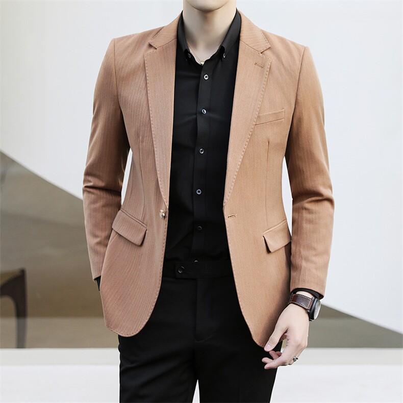 26做货-男士休闲西装修身韩版西服外套小西装上衣DX6808P165,男装西服套装,电商D216