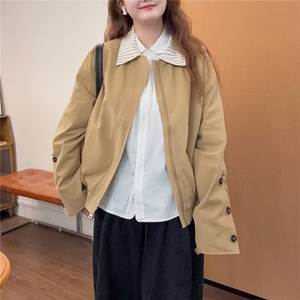 棒球服外套女短款小个子2025春季新款宽松休闲洋气高级感上衣夹克图片