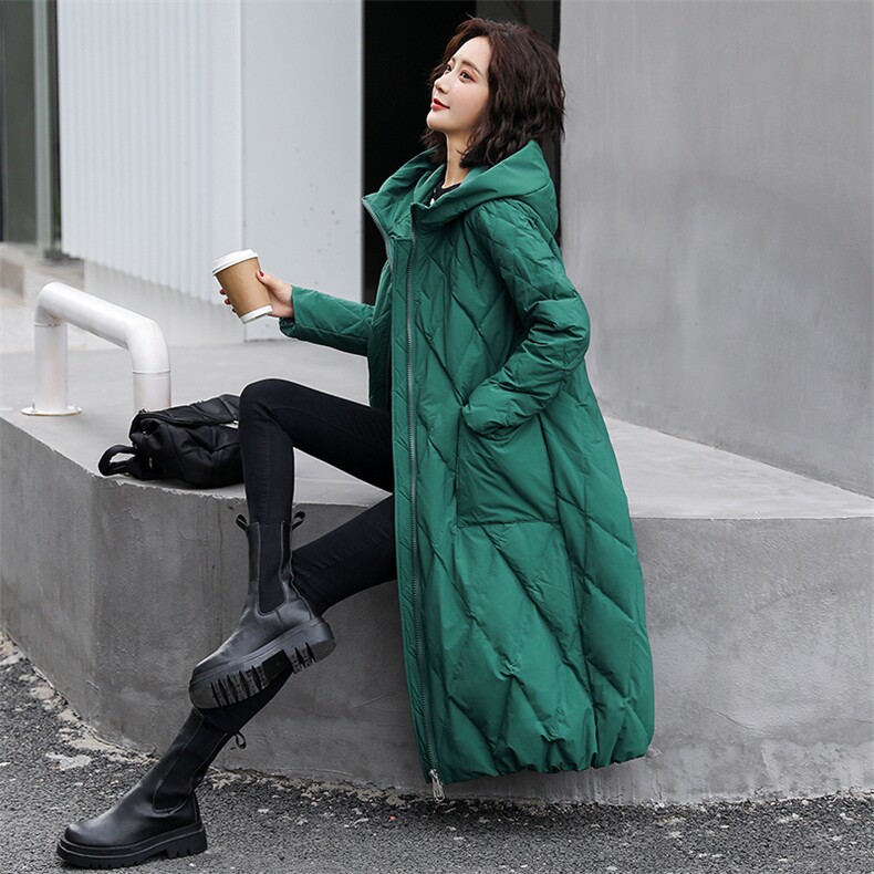 棉衣女2021年新款冬季中长款过膝韩版宽松面包服羽绒棉服,女装棉衣/棉服,海爱依仁