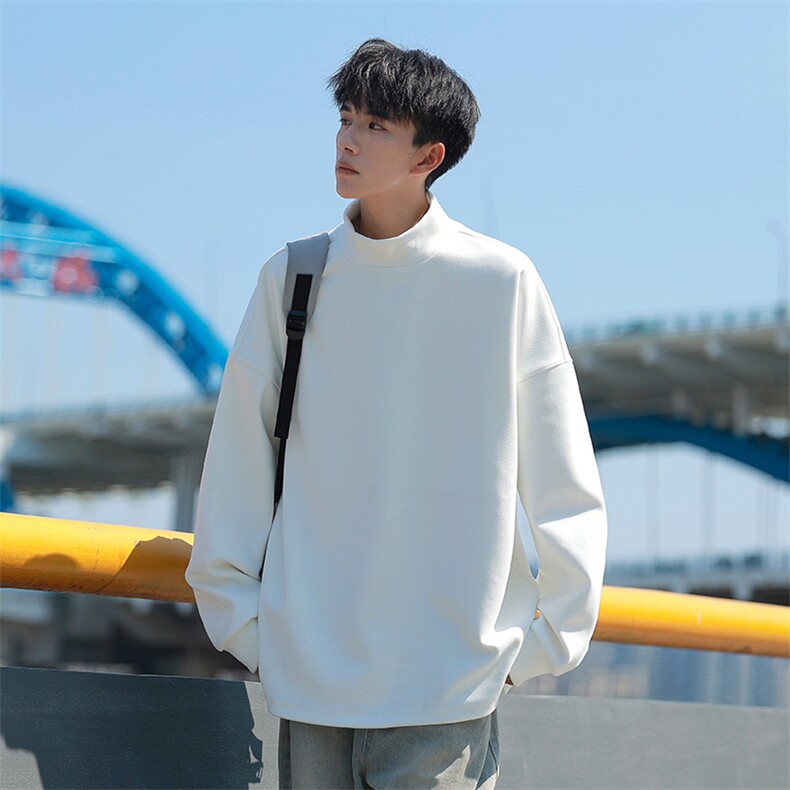秋冬卫衣男潮流高领卫衣时尚休闲卫衣WY727-P32图片