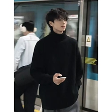 冬季男高领毛衣慵懒风加厚宽松帅气针织衫毛衣1001-1-6064-P43，男装针织衫/毛衣，星座1001-1