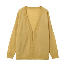 2025年秋季时尚百搭通勤简约休闲单股开衫，女装羊绒衫，圣暖羊绒