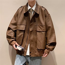A847P75美式高街ins潮牌宽松工装夹克复古多口袋飞行员棒球服，男装夹克，星座512-6
