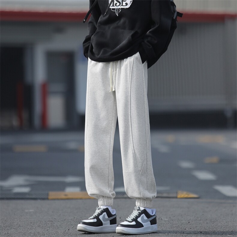 加绒加厚华棉卫裤束脚保暖显高显瘦-X1630特批37加绒特批47图片