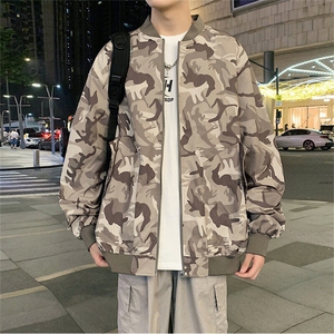 春季飞行服夹克外套男简约休闲百搭棒球服上衣 迷彩P65 JK837-P60图片