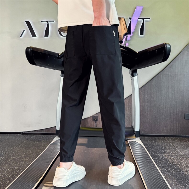 BK68021P4878店主风小伙风休闲裤九分裤夏季超薄款束脚裤子,男装休闲裤,电商B340