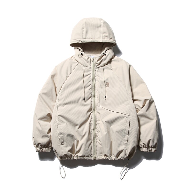 南夏乔装2025冬款纯色简约立体裁剪连帽羽绒服日系潮流潮牌羽绒袄图片