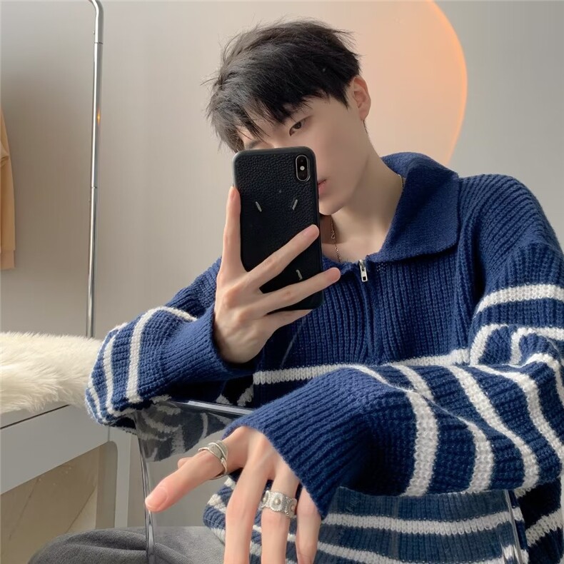 美式毛衣男慵懒风休闲针织衫 U03 P53图片