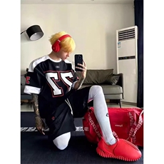 美式重磅硬挺机车服卫衣男春秋撞色拼接无帽衫cleanfit赛车服外套，男装工装外套，四季星座505