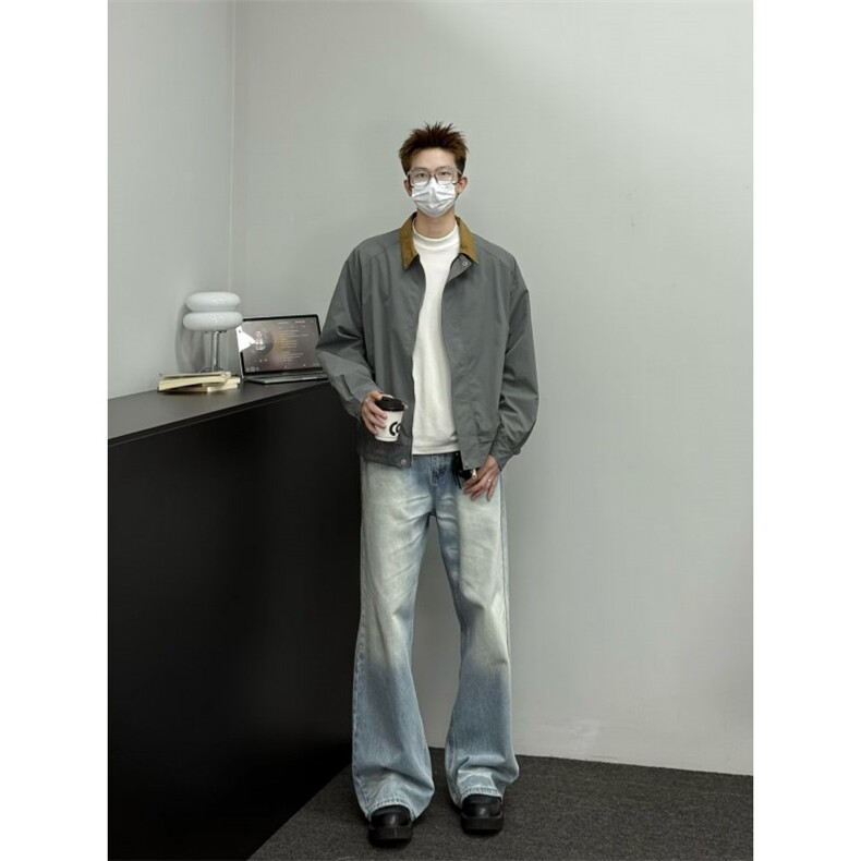 1506-1/G31150/P63复古水洗分割哈灵顿夹克男秋季新款日系工装,男装夹克,星座1506A