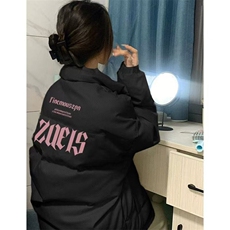 1506-1/MB1861/P60美潮牌立领冬季新款棉衣棉服宽松字母印花加厚，男装棉衣，星座1506-1