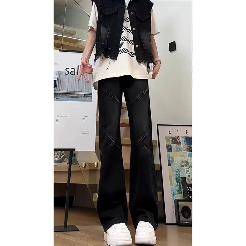 美式牛仔裤嘻哈ins潮高街潮流痞帅情侣长裤KZ20K7054--TP45,男装牛仔裤,电商A247C