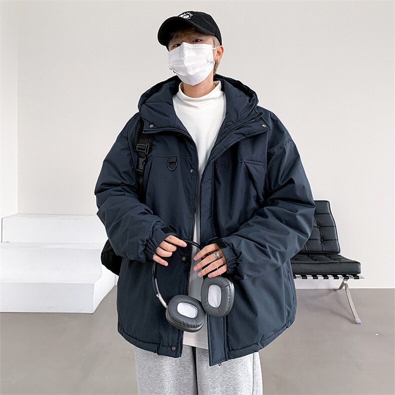 冬季新品保暖连帽棉衣休闲潮流青少年百搭棉服外套MY9083-P100,男装棉衣,电商A128