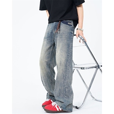 夏季新款简约百搭直筒牛仔裤K2606P60，男装牛仔裤，电商A073