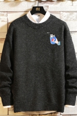 加厚加绒毛衣男大码毛线衣男针织衫M19262-P45加绒款-P65砖墙，男装针织衫/毛衣，电商A040A
