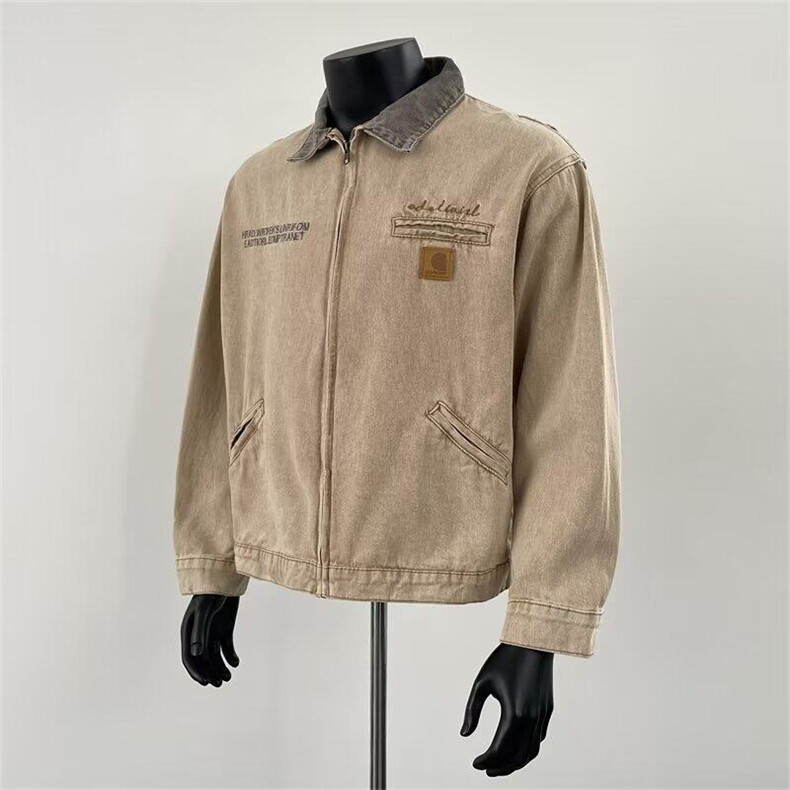 美式复古做旧牛仔外套男款春秋QB21P80，男装夹克，星座1116-2
