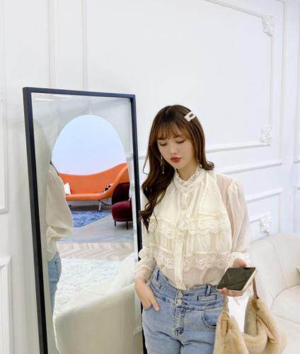 宫廷风蕾丝半透视小衫，其它，凯宝莉