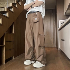 美式高街工装裤男款夏季潮牌户外冲锋裤直筒休闲长裤子K5211-P49，男装休闲裤，星座412-2