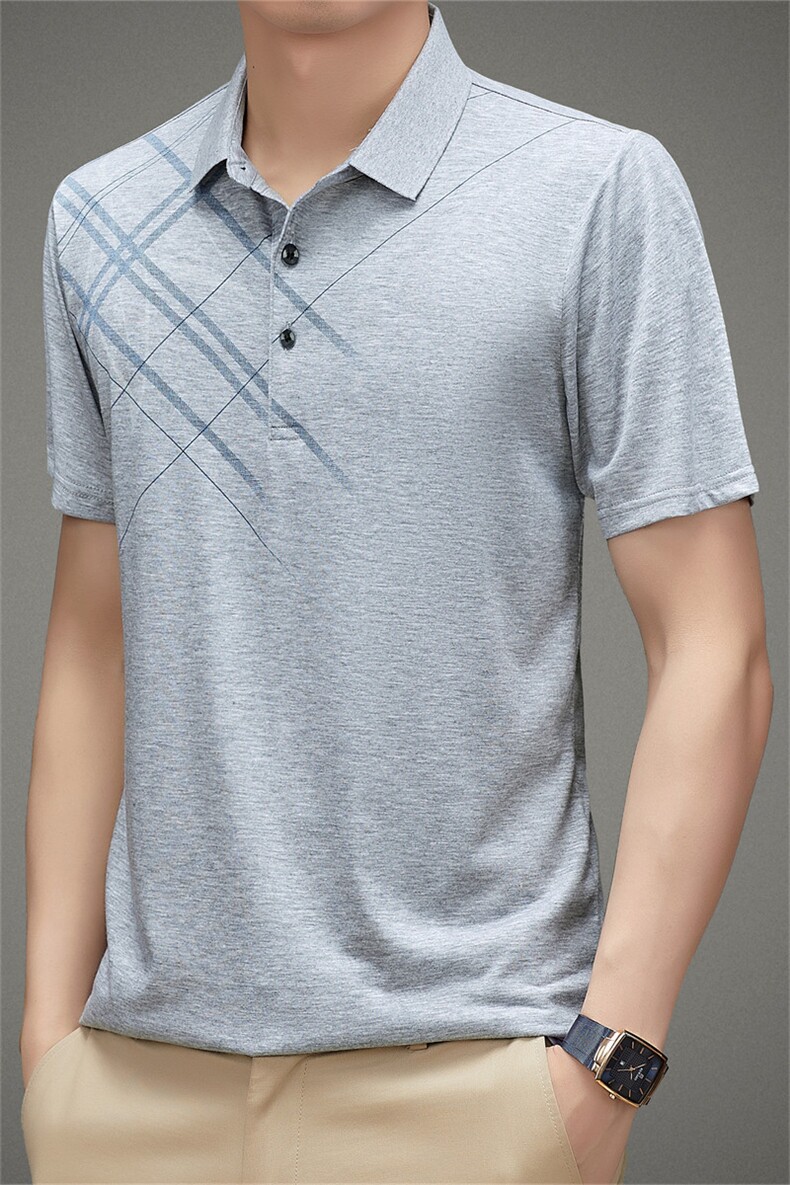 男装中老年翻领POLO衫短袖商务休闲宽松潮流爸爸装LZ68330-P50,男装Polo衫,星座1105-3