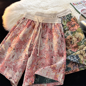 数据复古印花满印简约休闲夏季沙滩cleanfit短裤 DK2531 P25图片