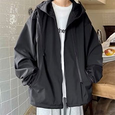 1506-1/JJK8051/P43纯色潮流新款夹克文艺百搭长袖男青春流行连帽，男装夹克，星座1506-1