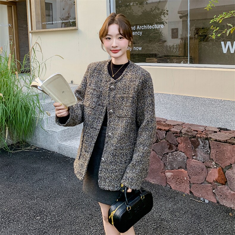 2024年冬季新款小香风外套女0157,女装短外套,浙宝069